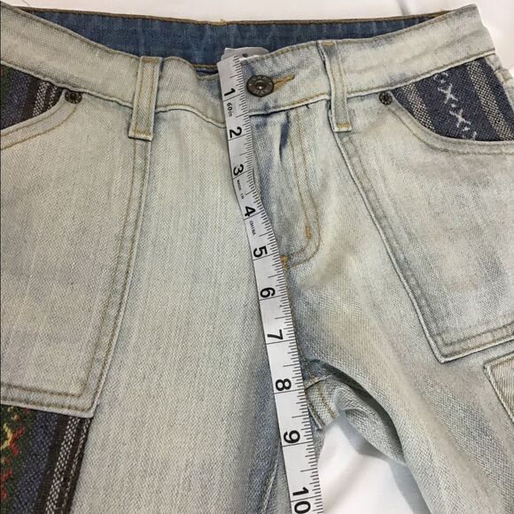 LF Tapestry Low Rise Bell Bottom Flare Leg Jeans New Size 27 - Picture 7 of 13